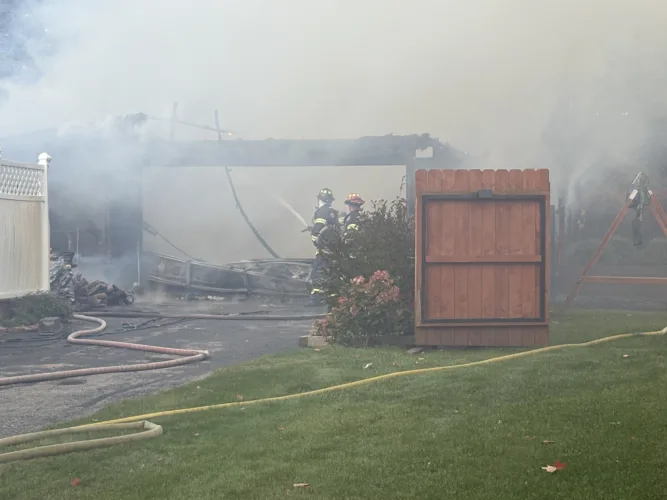 Partridge Avenue garage a total loss after Thursday fire